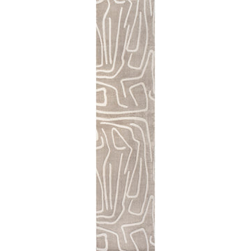 Alcina Modern Scandinavian Graphic Lines High-Low Area Rug
